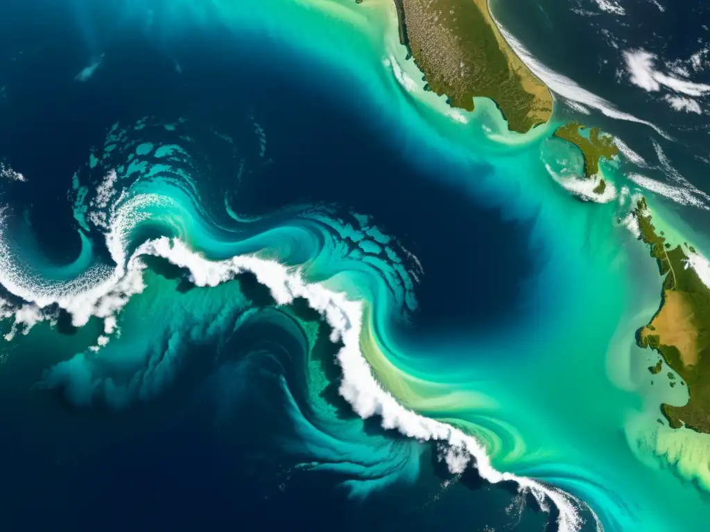 Imagen de satélite de alta resolución que muestra modelos climáticos: precisión histórica análisis