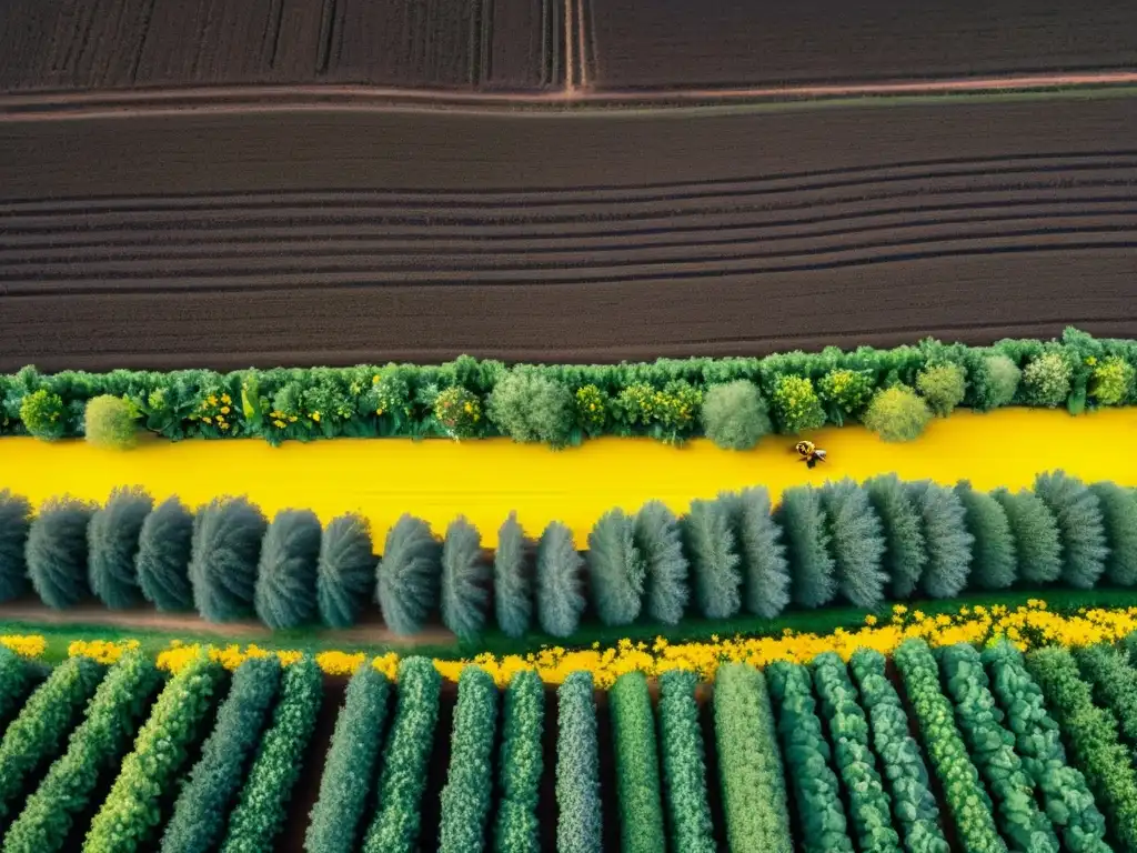 Impacto de la agricultura ecológica vs convencional: contraste entre biodiversidad vibrante y esterilidad en campos agrícolas