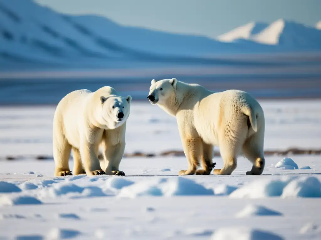 Imponente escena de competencia entre especies polares en ecosistemas helados