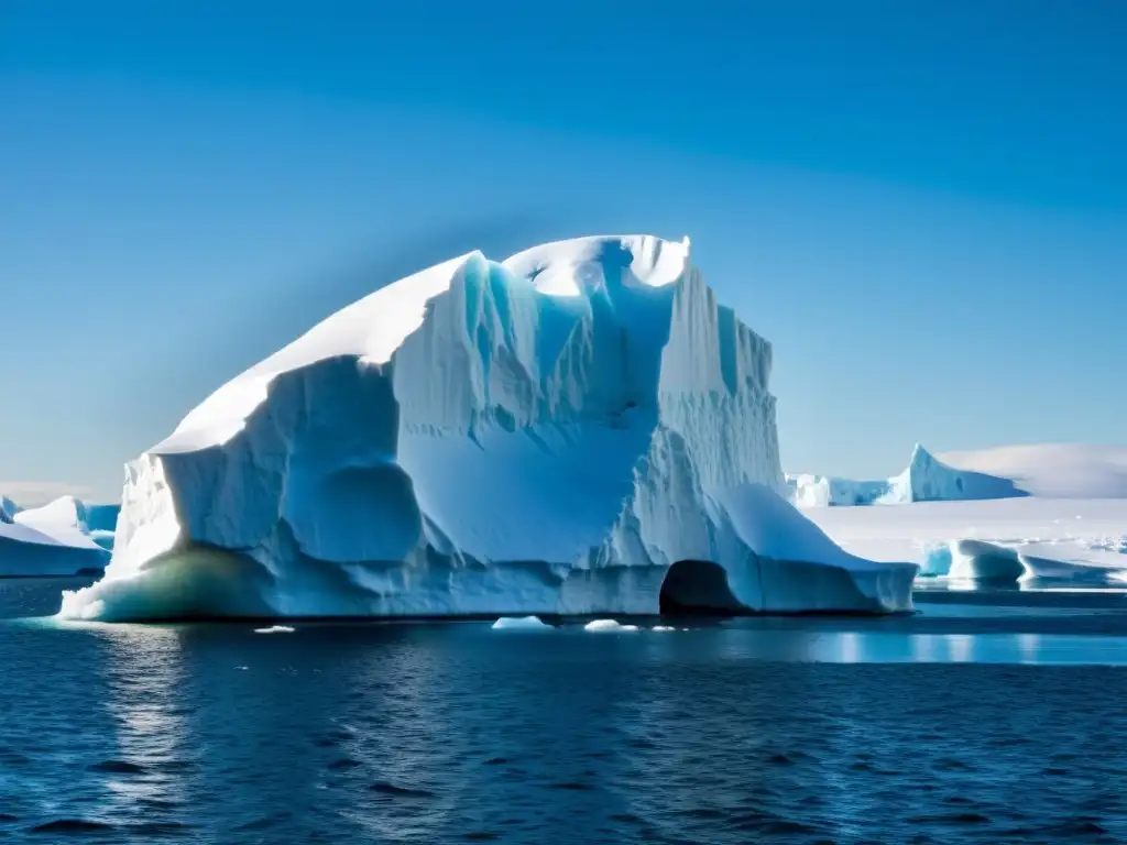 Imponente iceberg en el mar antártico, muestra crudo impacto del cambio climático en Polo Sur