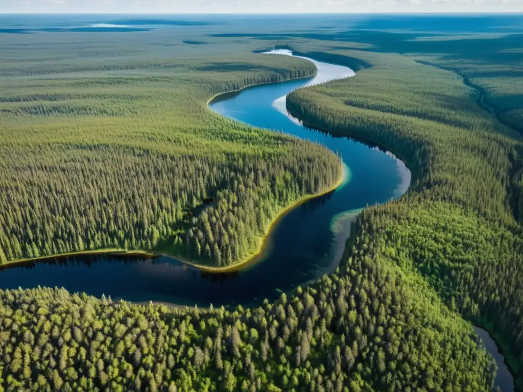 Imponente taiga como sumidero de carbono contra cambio climático