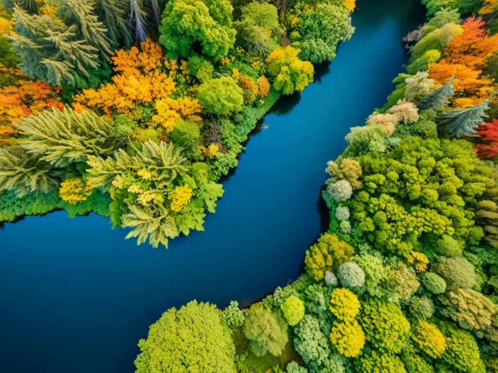 Ciclo estacional de la naturaleza: 8k imagen detallada Una impresionante imagen 8k detallada de un exuberante ecosistema diverso experimentando cambios estacionales