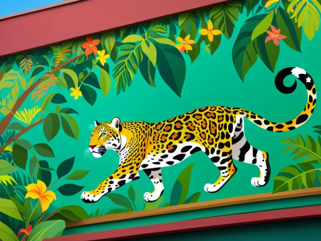 Un impresionante mural urbano que celebra la biodiversidad de los ecosistemas