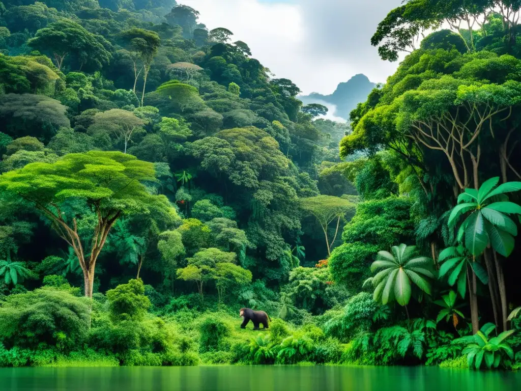 Una impresionante selva con vida silvestre capturada por cámaras trampa para observar vida silvestre