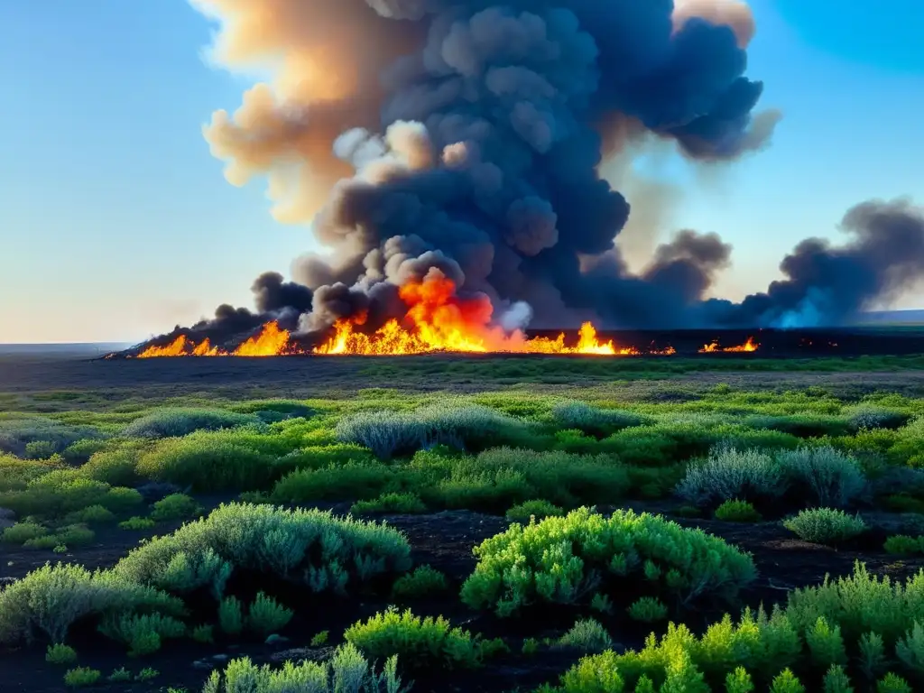 Un incendio arrasa la exuberante tundra, impactando su frágil ecosistema