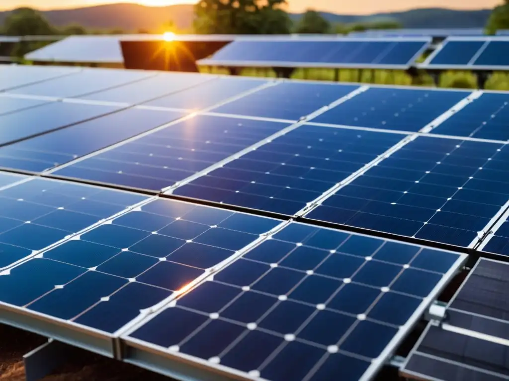 Instalación de paneles solares: Tecnología innovadora y sostenible Instalación de paneles solares con tecnología moderna y líneas limpias