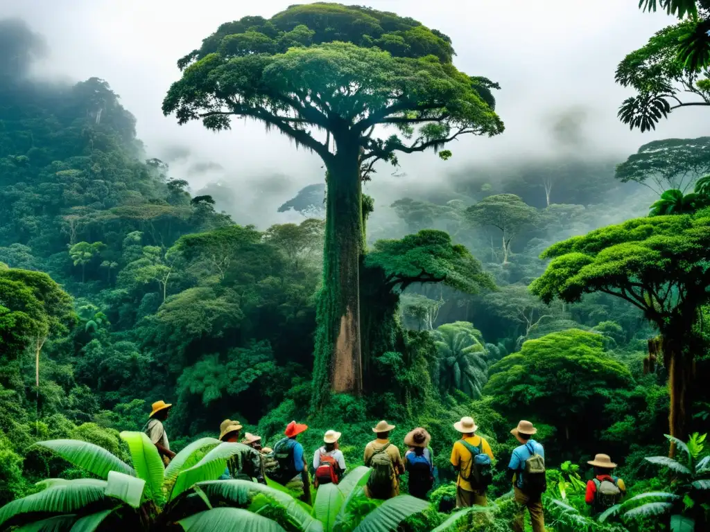 Investigadores documentan la exuberante selva tropical, rodeados de biodiversidad