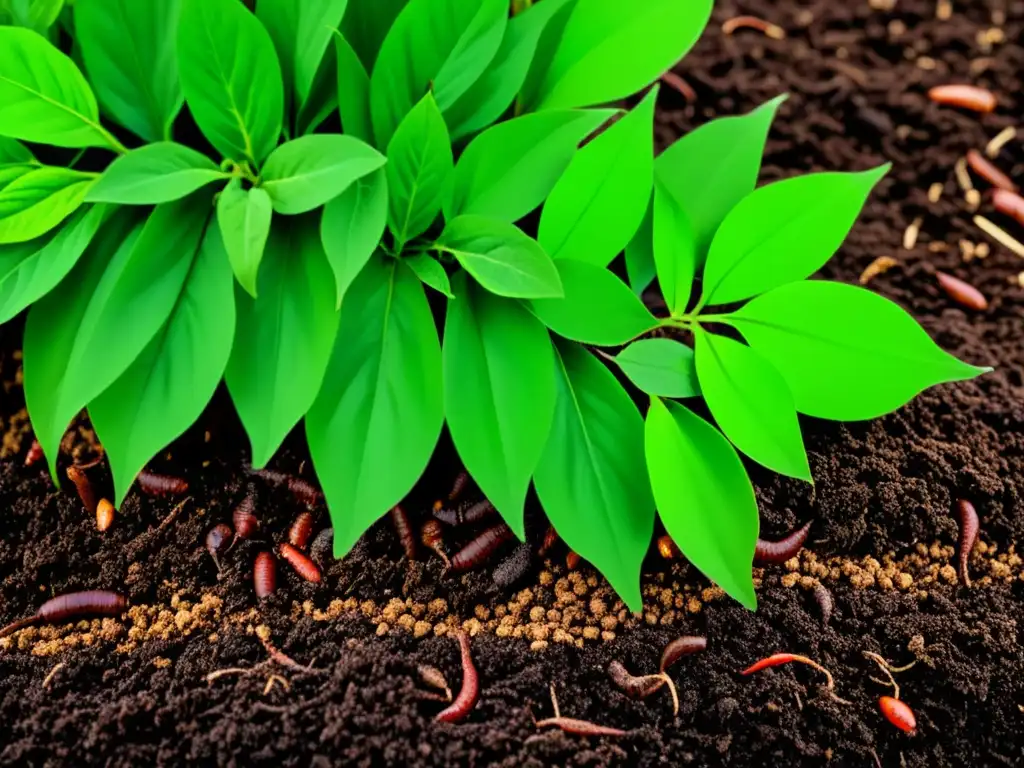 Un jardín exuberante y saludable con mulch, beneficios del mulching en jardinería