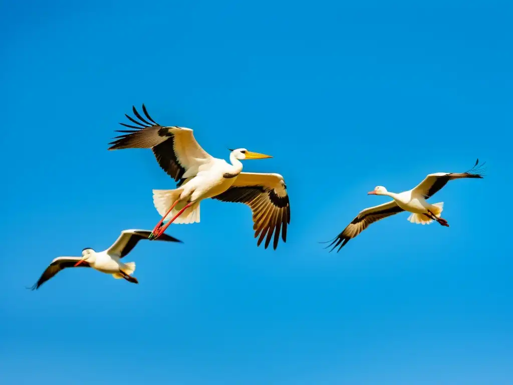 Magnífica imagen de aves migratorias del Mediterráneo en vuelo sobre aguas cristalinas, con detalle y belleza impresionantes