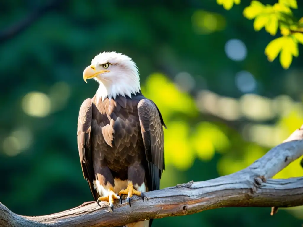 Un águila majestuosa en su hábitat natural, destaca su belleza y la importancia del periodismo aliado vida silvestre