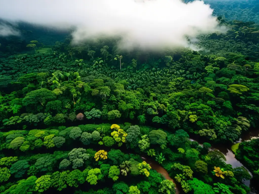 Un oasis de vida en la exuberante Selva Amazónica, hogar de especies endémicas en un ecosistema único y precioso