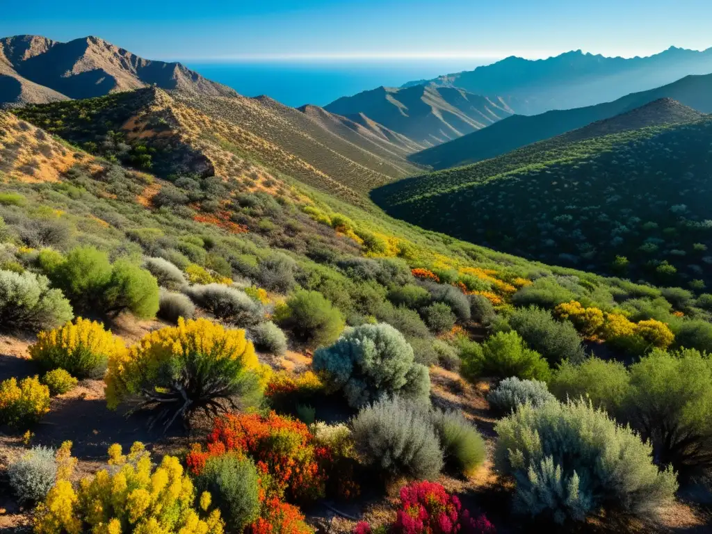 Un paisaje de chaparral mediterráneo muestra la resiliencia frente al fuego