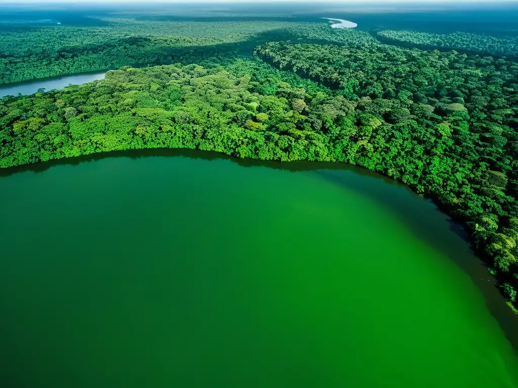 Un paraíso verde en la Amazonía, con ríos serpenteantes y un dosel exuberante