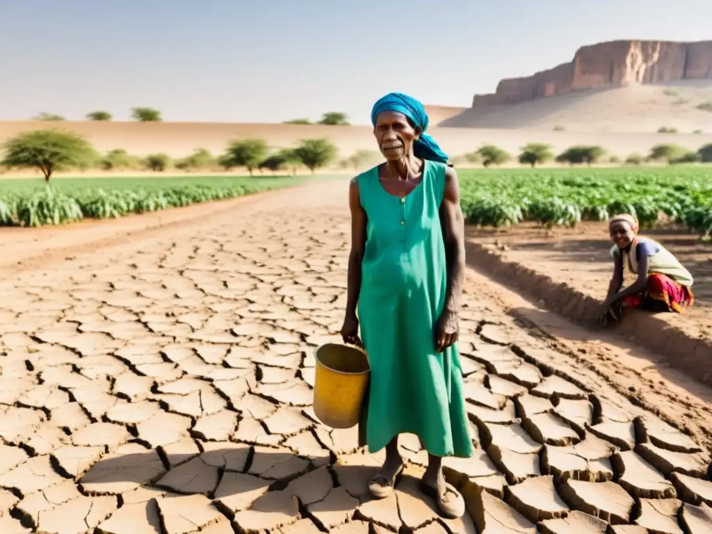 Pequeños agricultores luchan en tierra reseca por el impacto económico del cambio climático