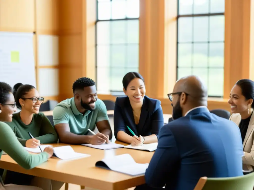 Profesionales diversos participan en un animado programa de Responsabilidad Social Empresarial