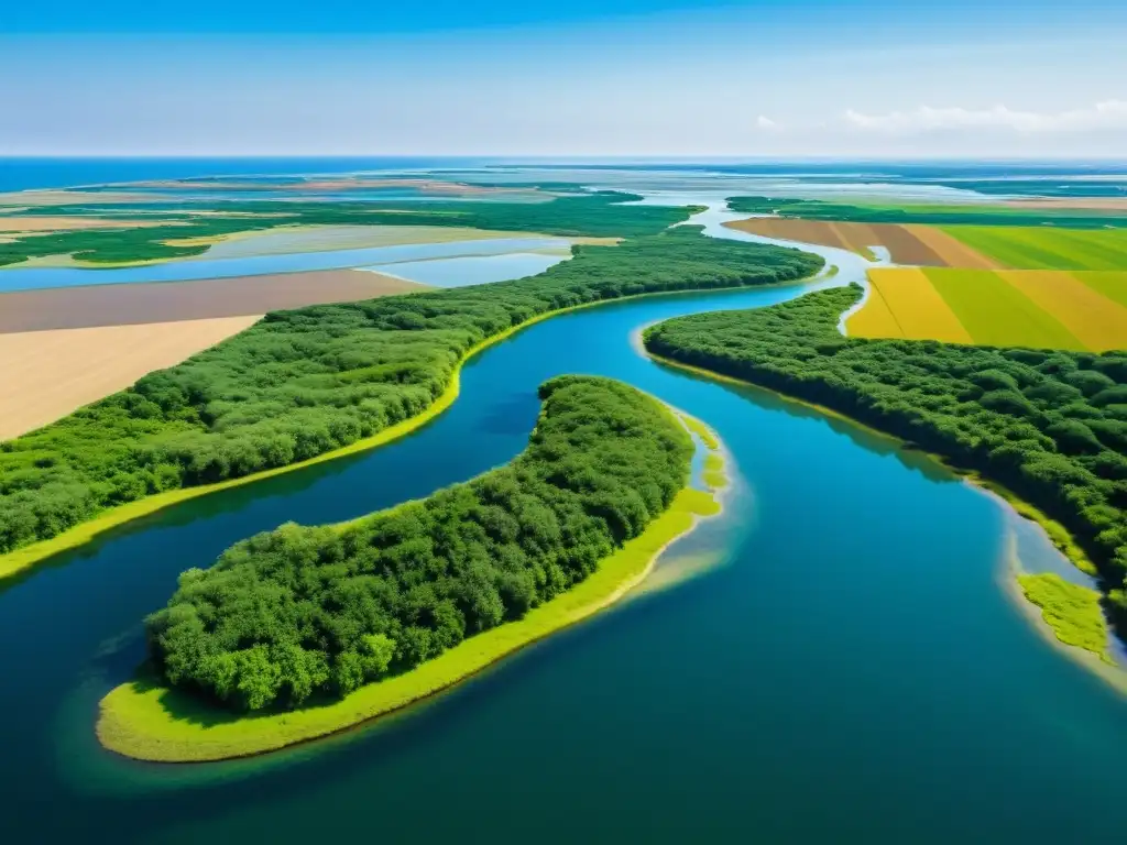 Ríos y humedales del Mediterráneo: Sereno delta con exuberantes humedales, aves y pueblos antiguos