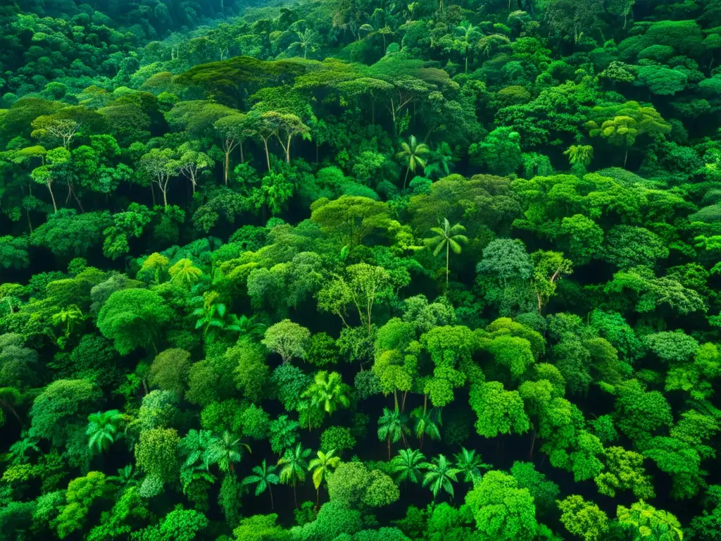 Satélites descubren secretos de la biodiversidad en la exuberante selva tropical, revelando un paisaje de vida vibrante y exuberante