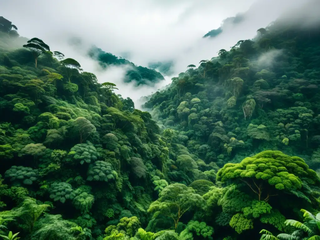 Una selva nublada, vital para el ciclo del agua