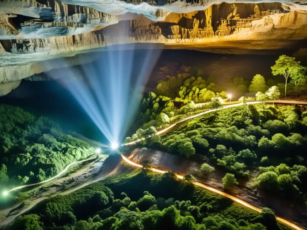 Explora los sistemas de túneles naturales en la cautivadora red de cuevas de Mammoth Cave, Kentucky, USA