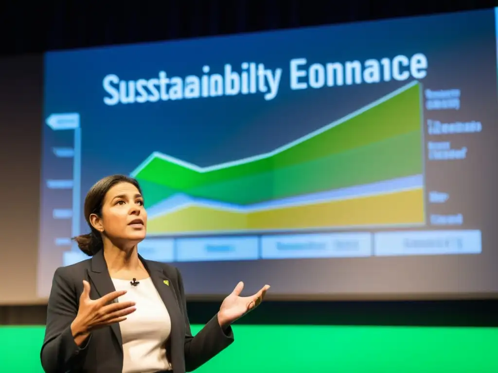 María Álvarez discute la inversión sostenible en conferencia sobre cambio climático