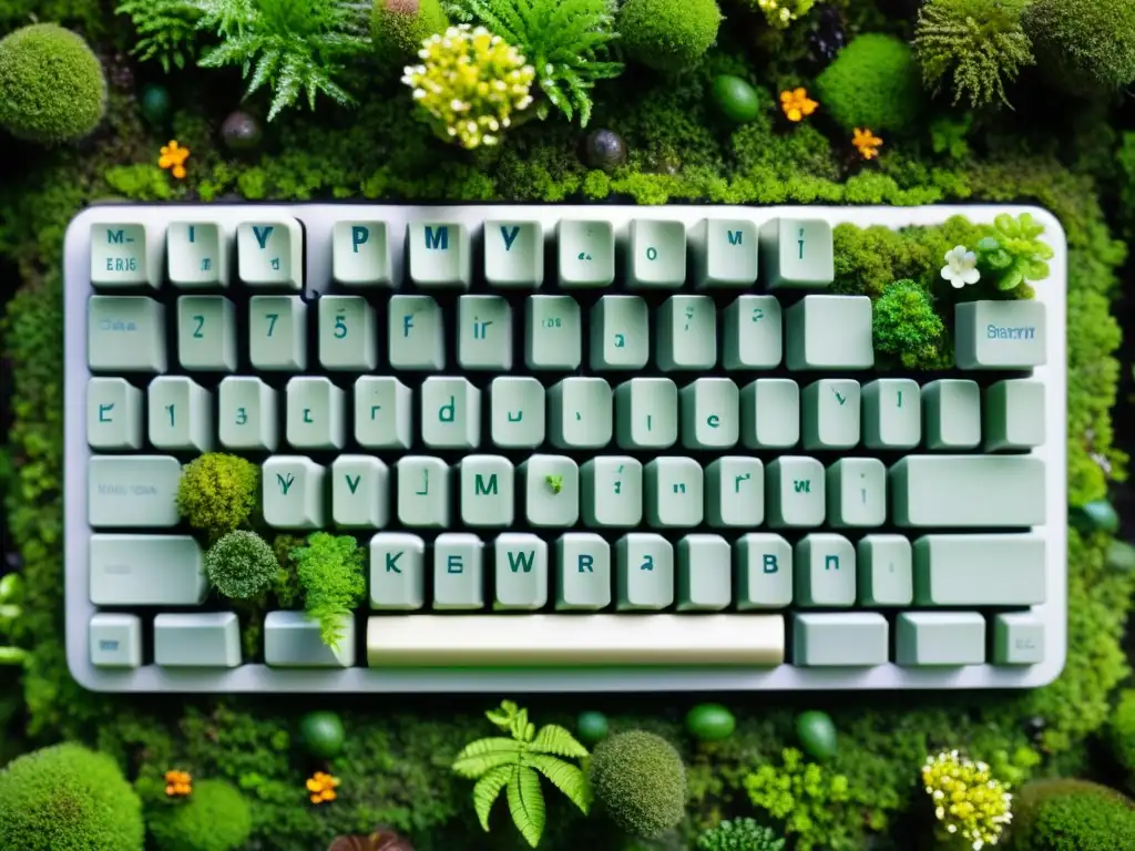 Teclado convertido en ecosistema: ciencia ciudadana ecosistemas teclado, mini mundos de biodiversidad en cada tecla