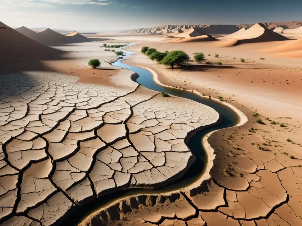 Tensiones internacionales por el agua: Comunidad luchando por sobrevivir en un paisaje árido y reseco