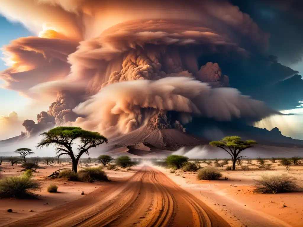 Tormenta de polvo masiva barre un paisaje desolado, revelando el impacto en el ecosistema