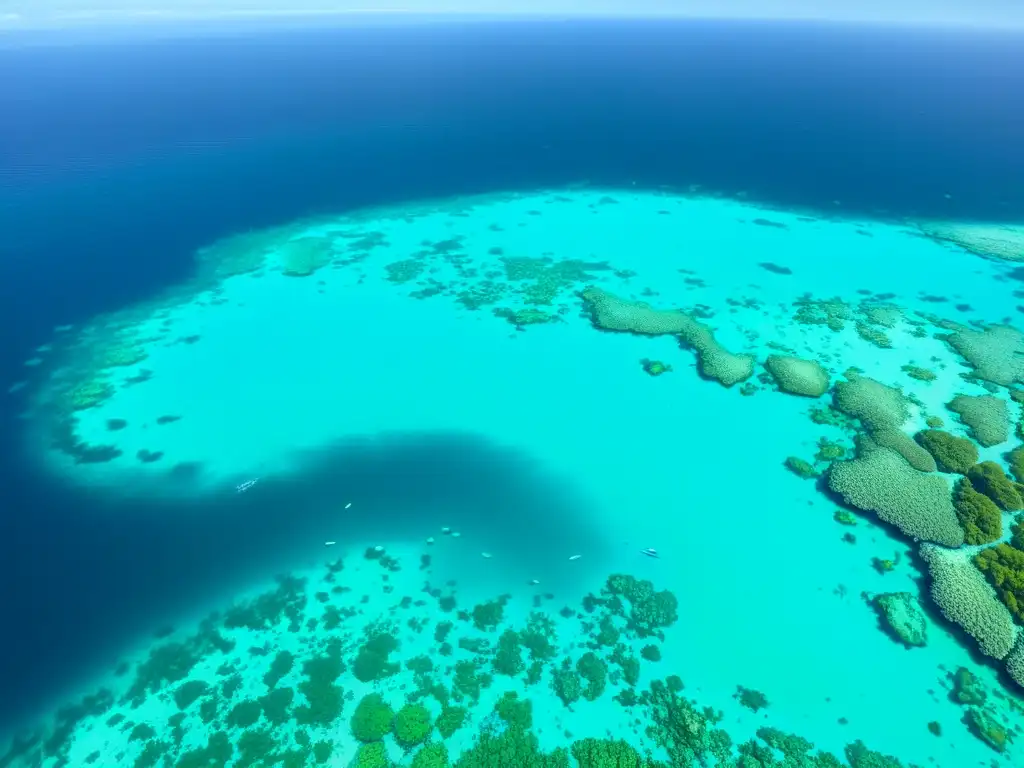 Vibrante arrecife de coral con vida marina, muestra la necesidad de estrategias conservación marina océanos