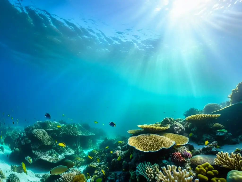 Vibrante arrecife de coral en el Golfo de México, con diversidad del ecosistema marino Golfo México y vida marina colorida