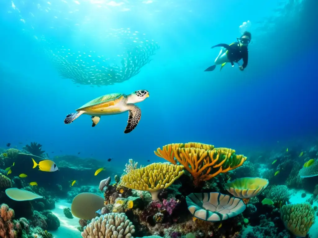 Vibrante arrecife de coral muestra impacto del cambio climático en cadenas tróficas marinas