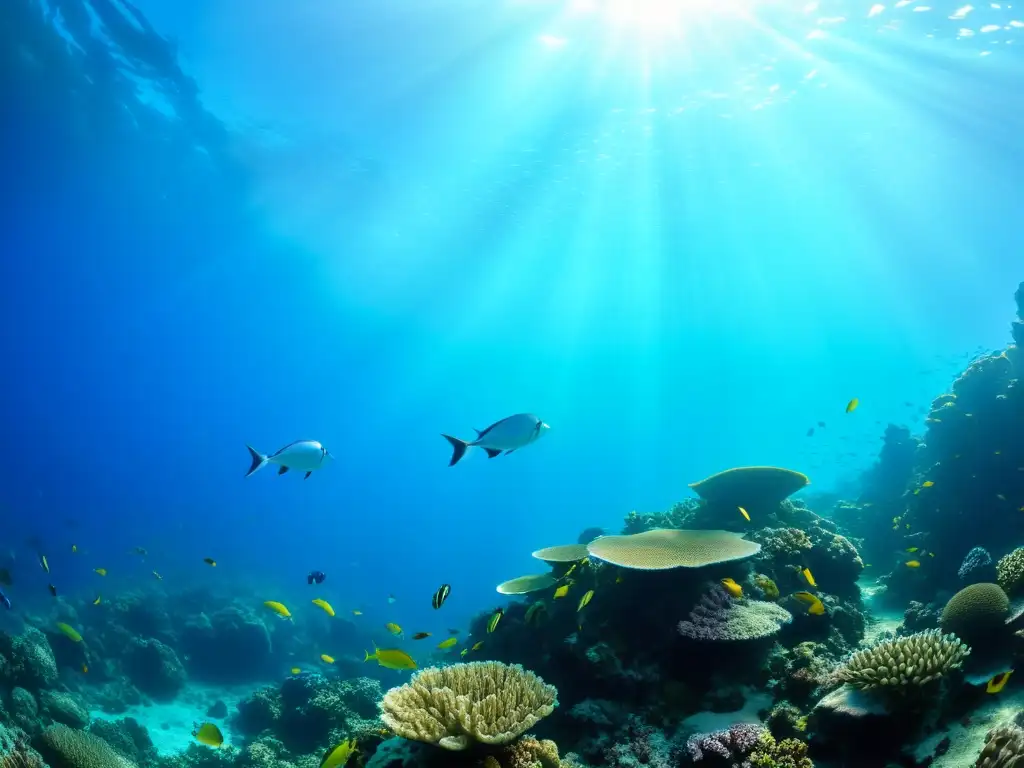 Vibrante ecosistema submarino en la cuenca del Mediterráneo: secretos de la vida marina entre corales, peces y plantas marinas