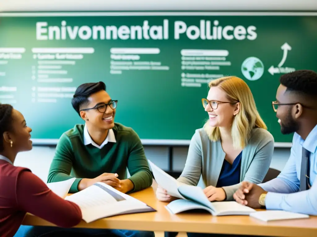 Vibrante discusión sobre la importancia de las políticas ambientales en aula universitaria