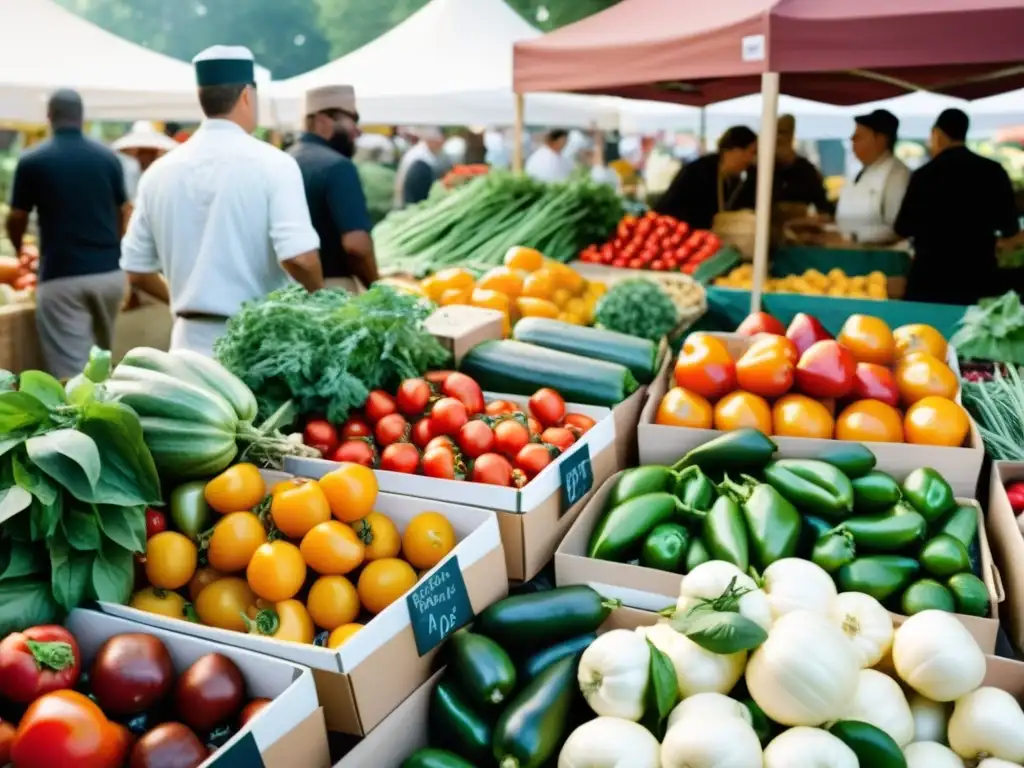 Un vibrante mercado de agricultores, chefs y restauradores comprometidos con la gastronomía sostenible