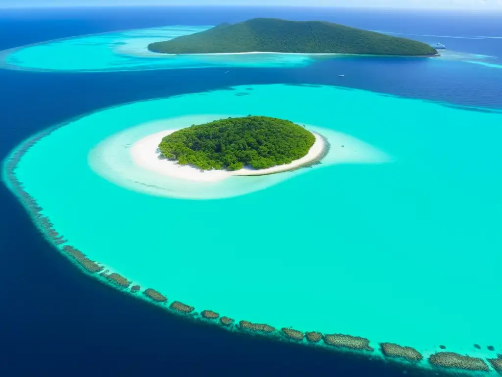 Vista aérea de las Islas de Barlovento y Sotavento, desafío sostenibilidad Islas Barlovento Sotavento