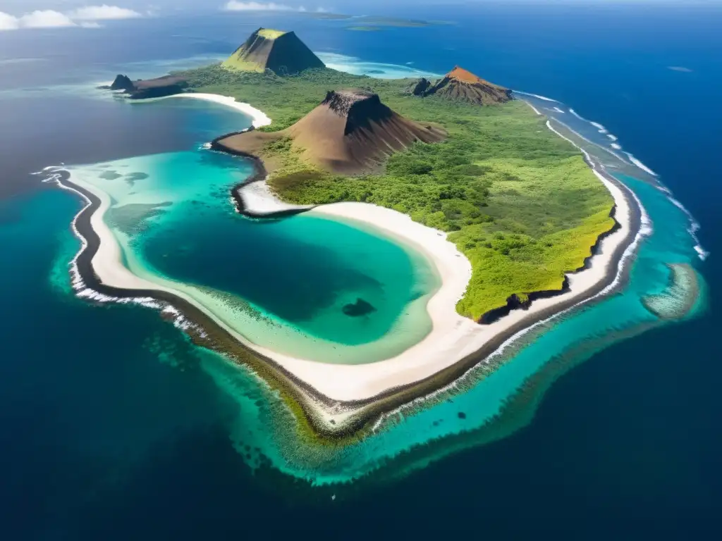 Vista aérea de las Islas Galápagos, resaltando la preservación ecosistemas únicos cambio climático