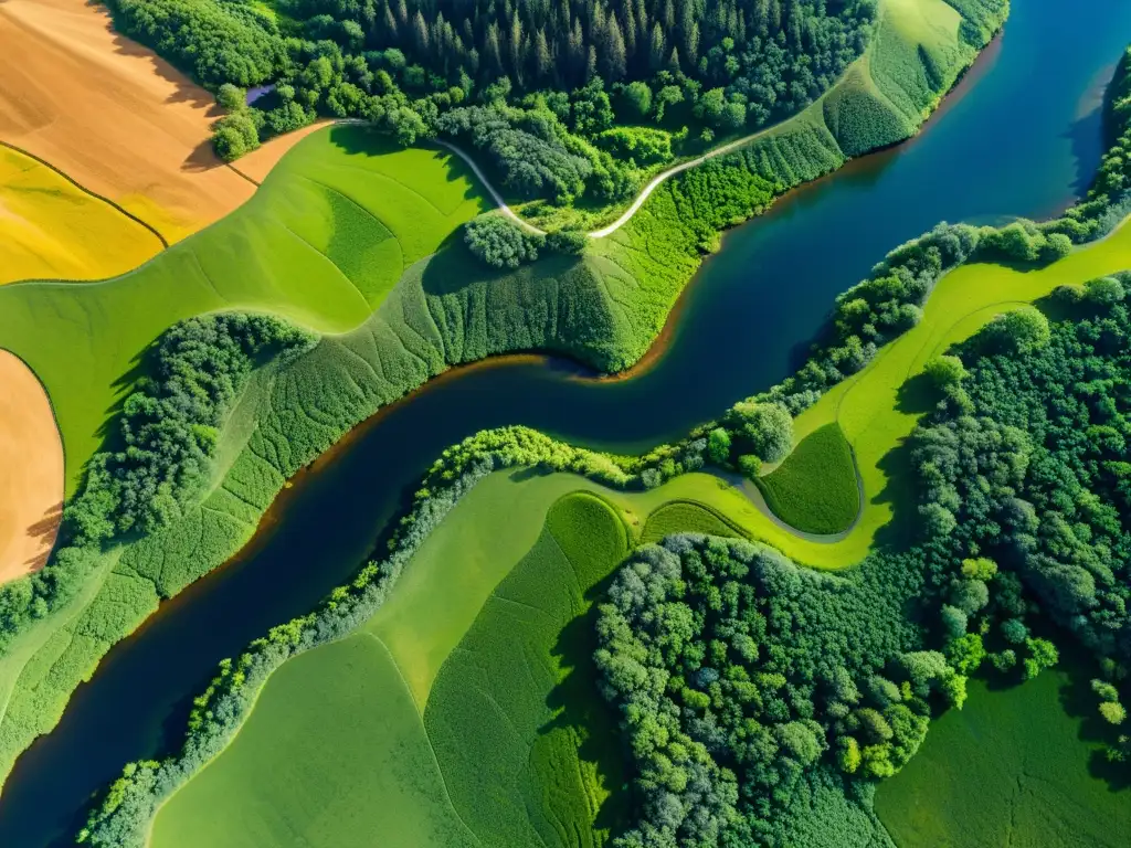 Una vista aérea de alta resolución muestra la importancia de la topografía en los modelos de ecosistemas, resaltando la diversidad del paisaje