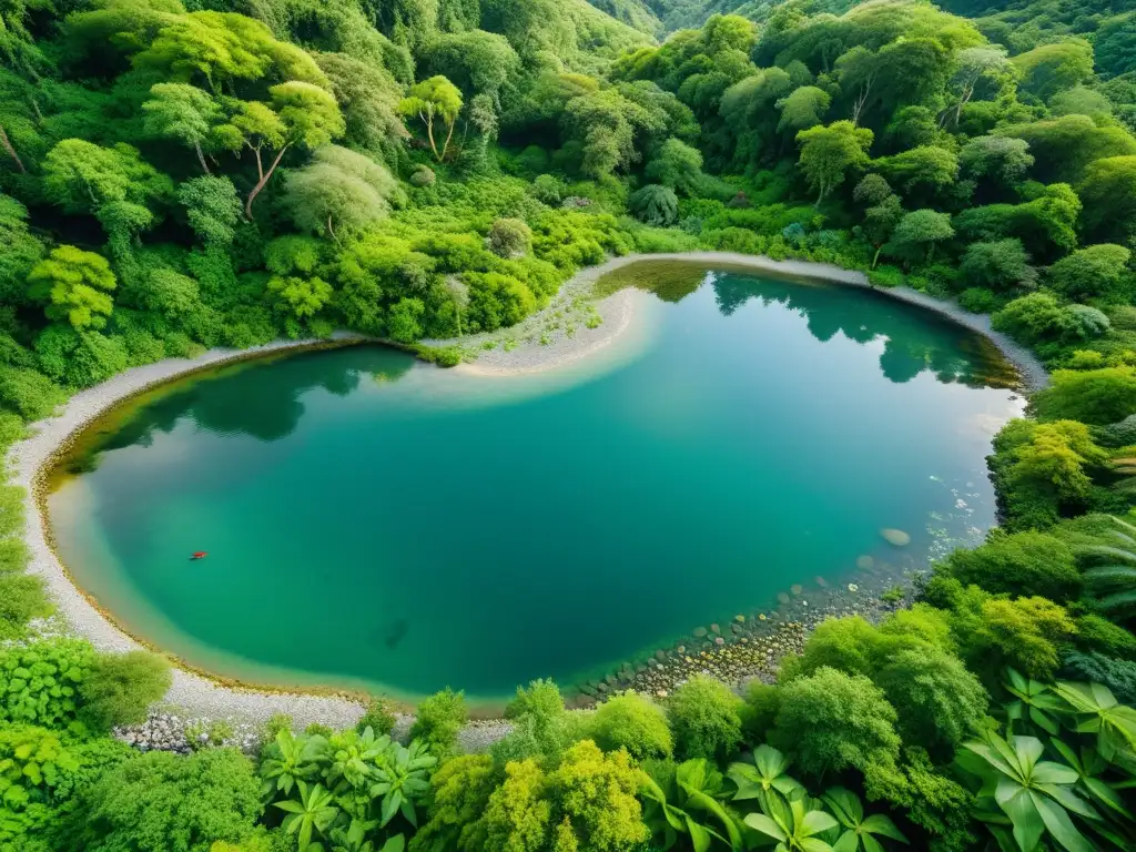 Vista impresionante de fauna en ecosistemas de aguas dulces, con río cristalino, peces coloridos y aves vibrantes bajo la suave luz dorada